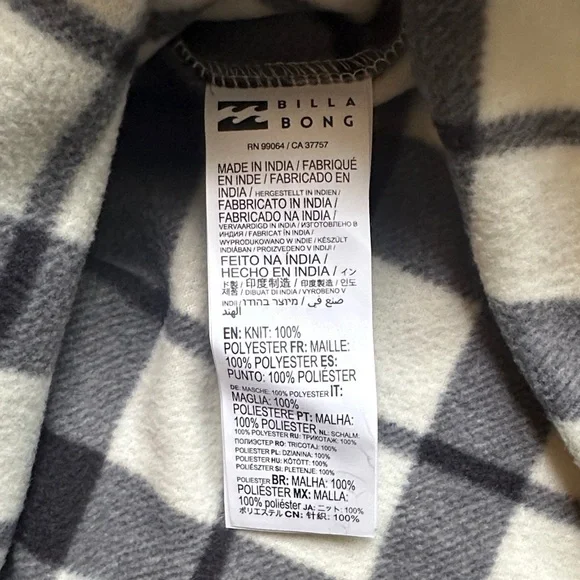 Billabong Fleece Flannel Shacket - Picture 7 of 8